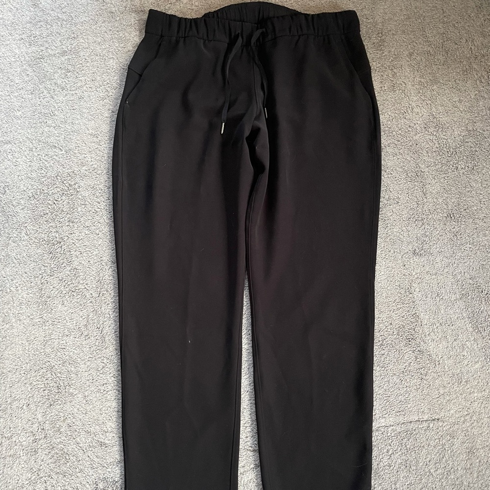 Lululemon Black On The Fly Pants Size 12